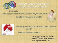 Manifesto il seminario WFDYS e EUDY